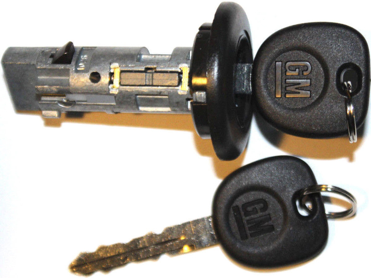 NEW CHEVY Ignition Lock Cylinder Switch W/ 2 OEM GM LOGO KEYS - 707835C