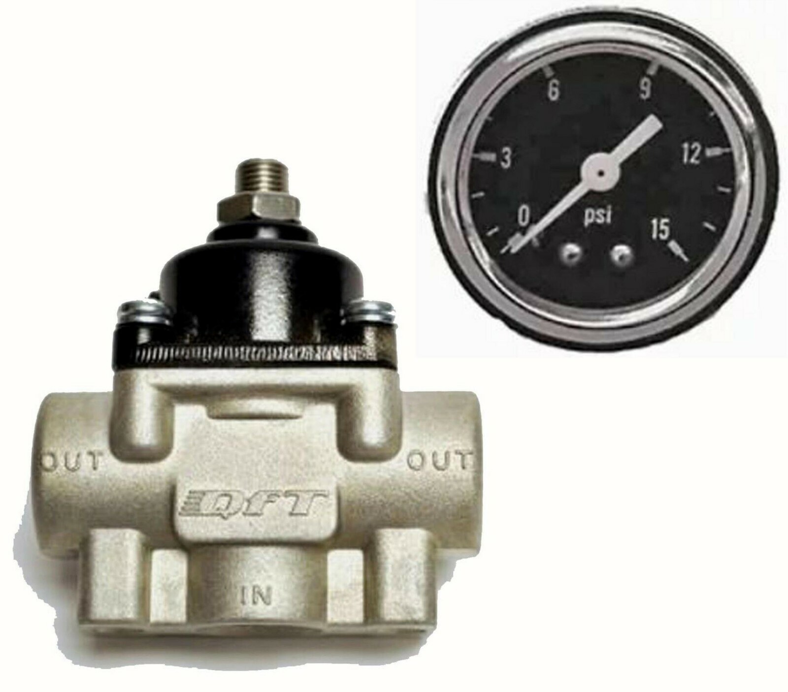 Fuel Pressure Regulator Gauge Kit Holley Carburetor Carb Quick Fuel 30-803-SBG