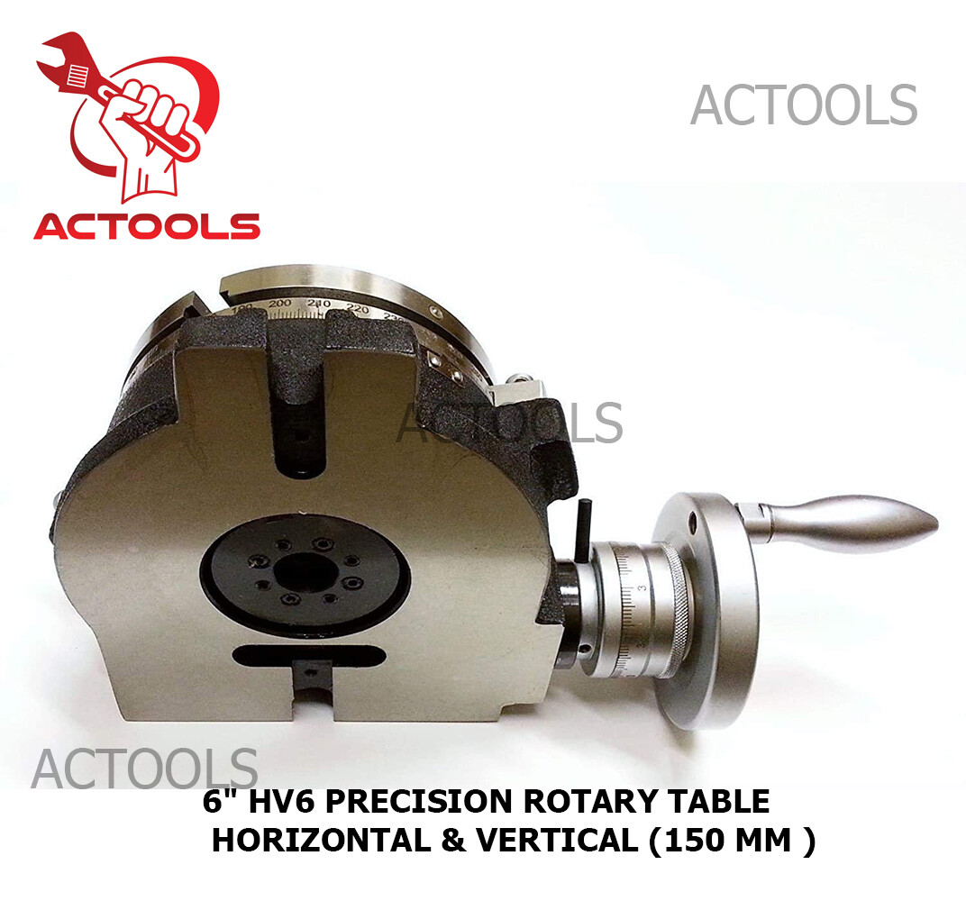 6" HV6 150mm Precision Rotary Table Horizontal And Vertical USA ACTOOLS