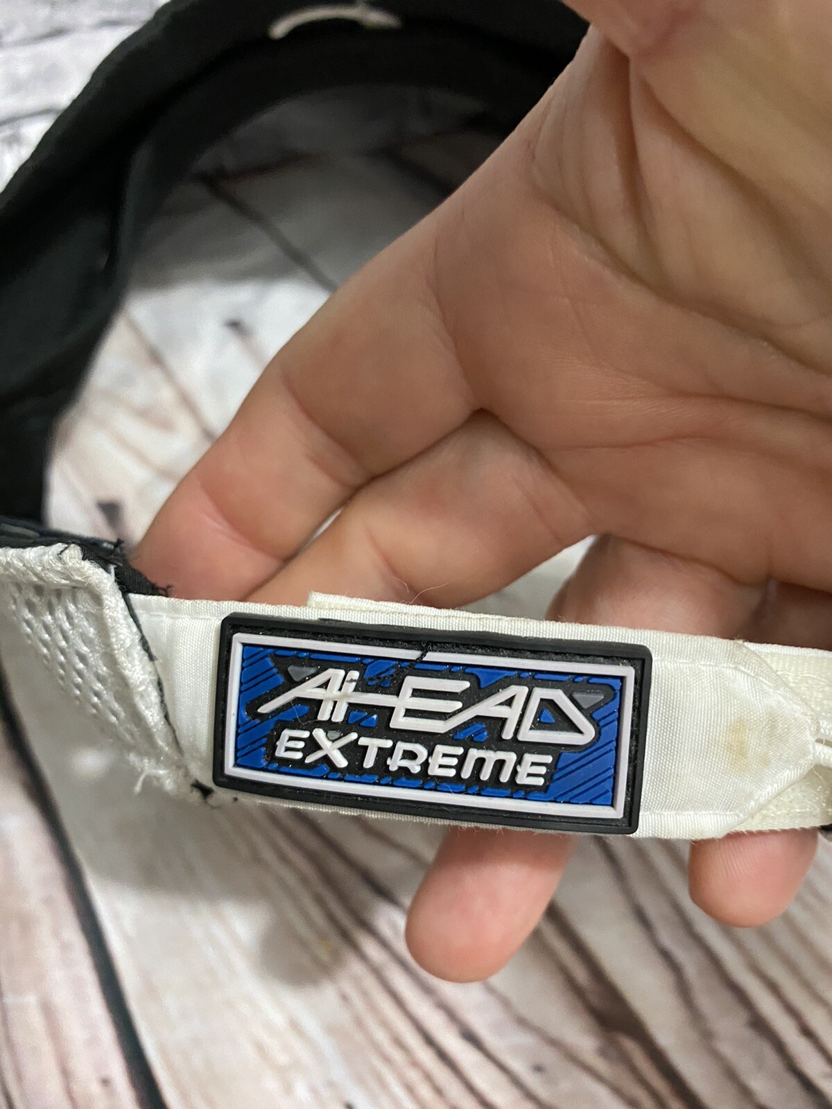 Golf Visor Black Adjustable Back Strap AHEAD Extreme ACAR