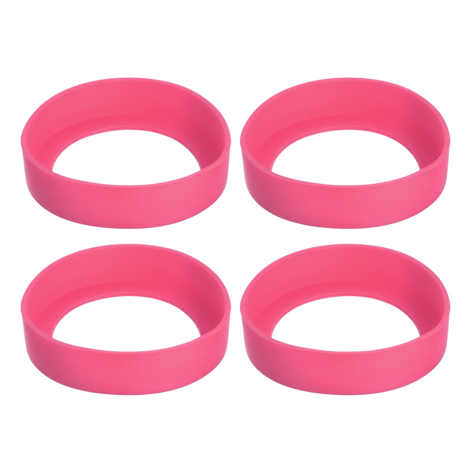 4pcs Silicone Protective Sleeve Boot For Water Bottle Watermelon Red 80mm