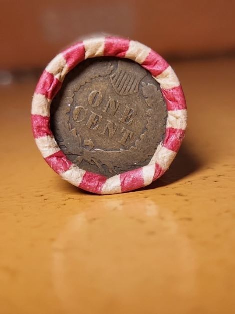 Unsearched Wheat Penny Roll w/ Indian Head Ender - Estate/Collection Purchases