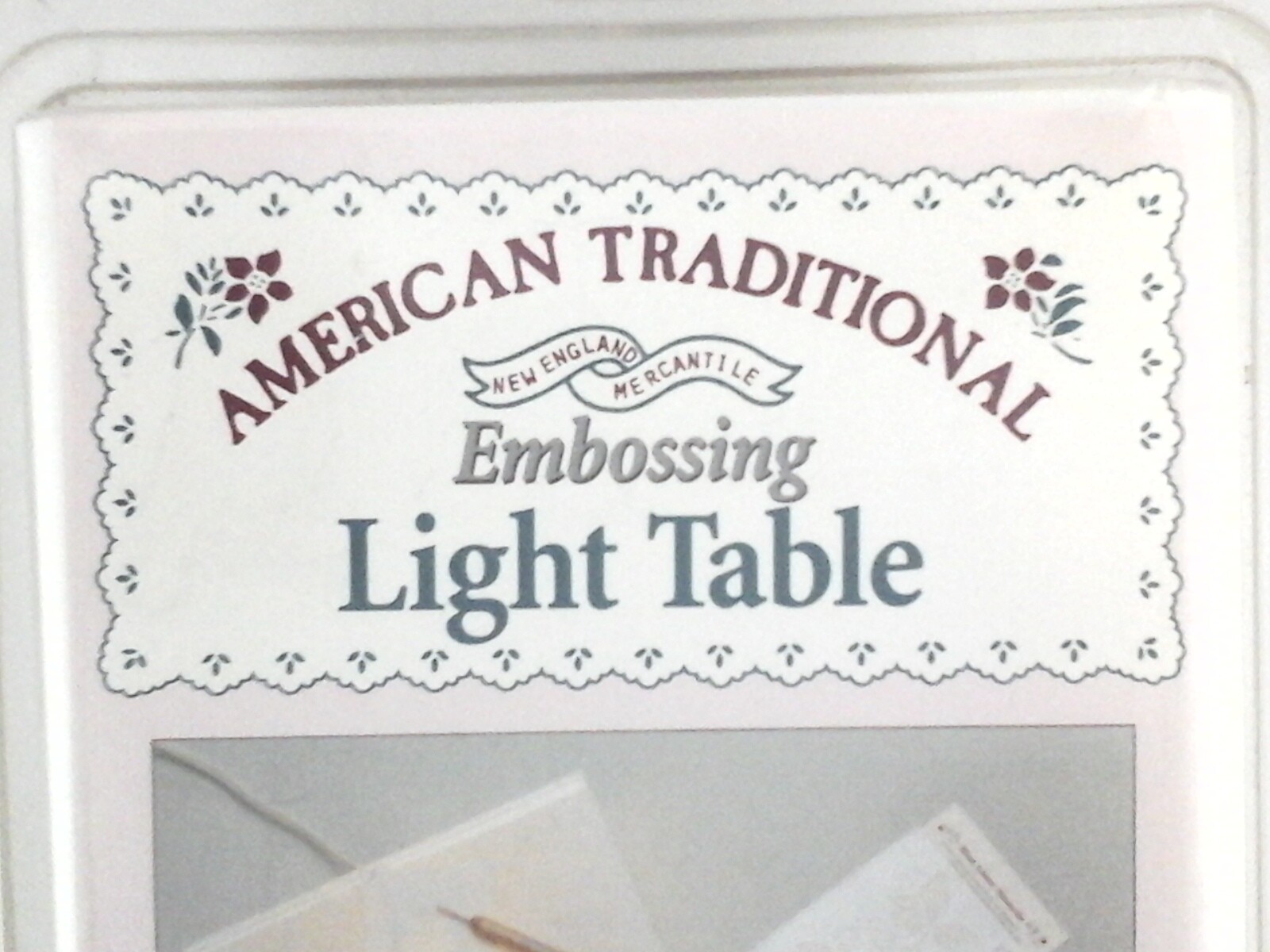 AMERICAN TRADITIONAL Embossing Light Table Scrapbooking Stamping BONUS Tools 4pc