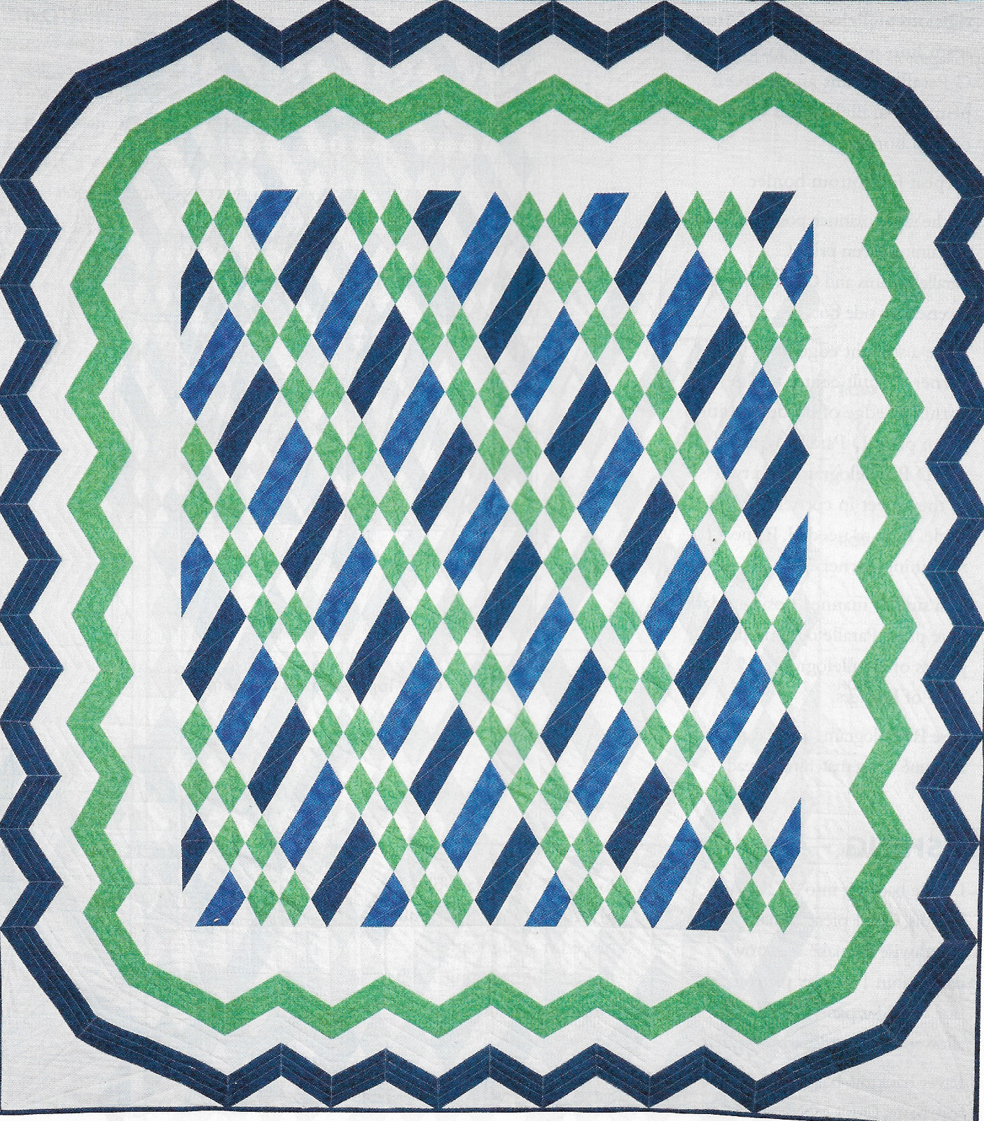 Shadow Trail Quilt quilting pattern instructions