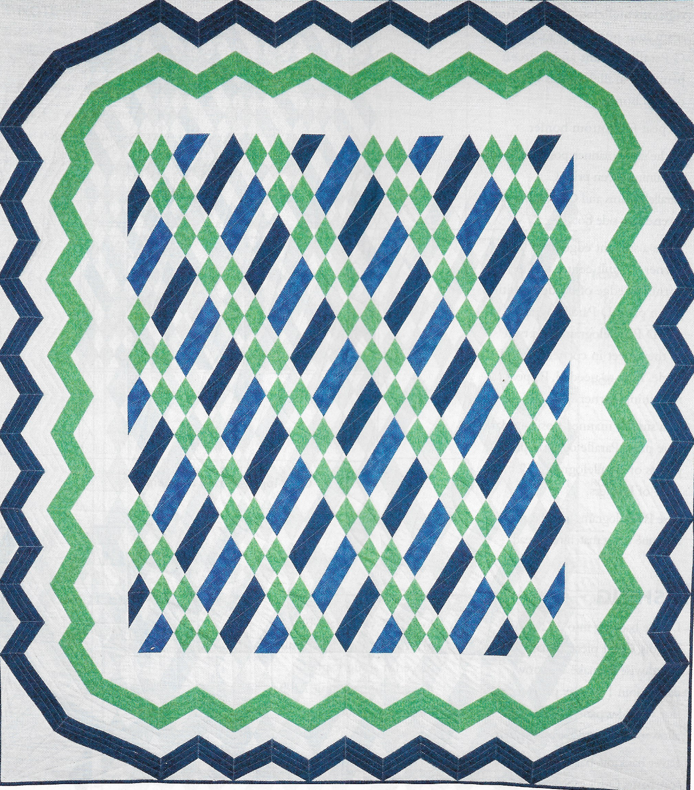 Shadow Trail Quilt quilting pattern instructions