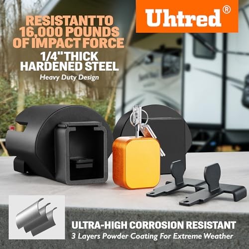 Upgraded Trailer Lock- Anti Theft Trailer Coupler Lock Fits 2" and 2 5/16"