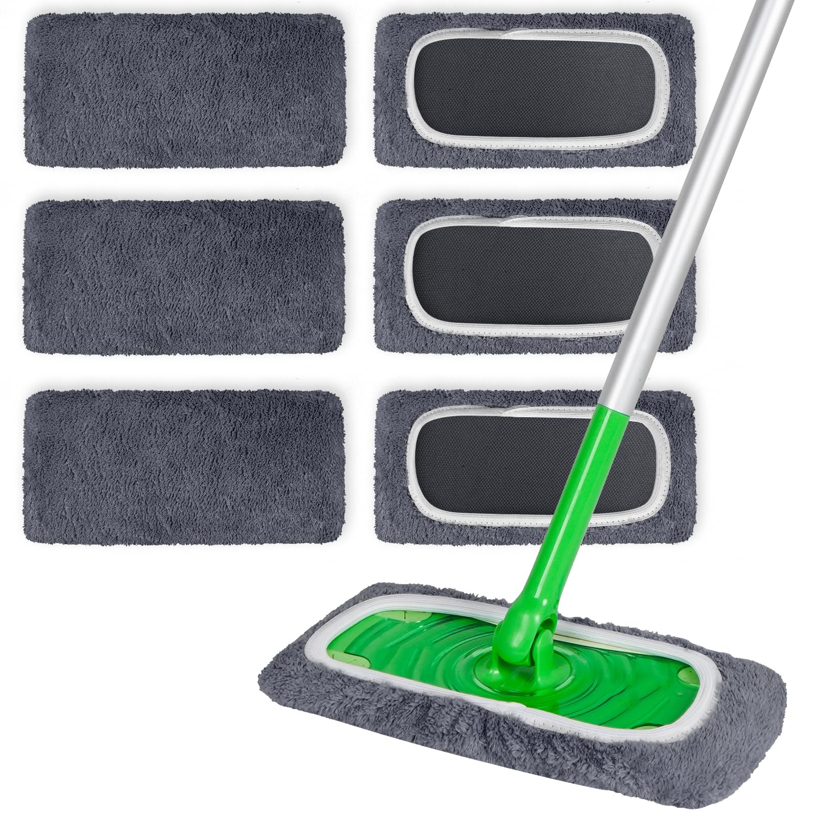 Almohadillas de microfibra reutilizables compatibles con la mopa Swiffer Sweeper
