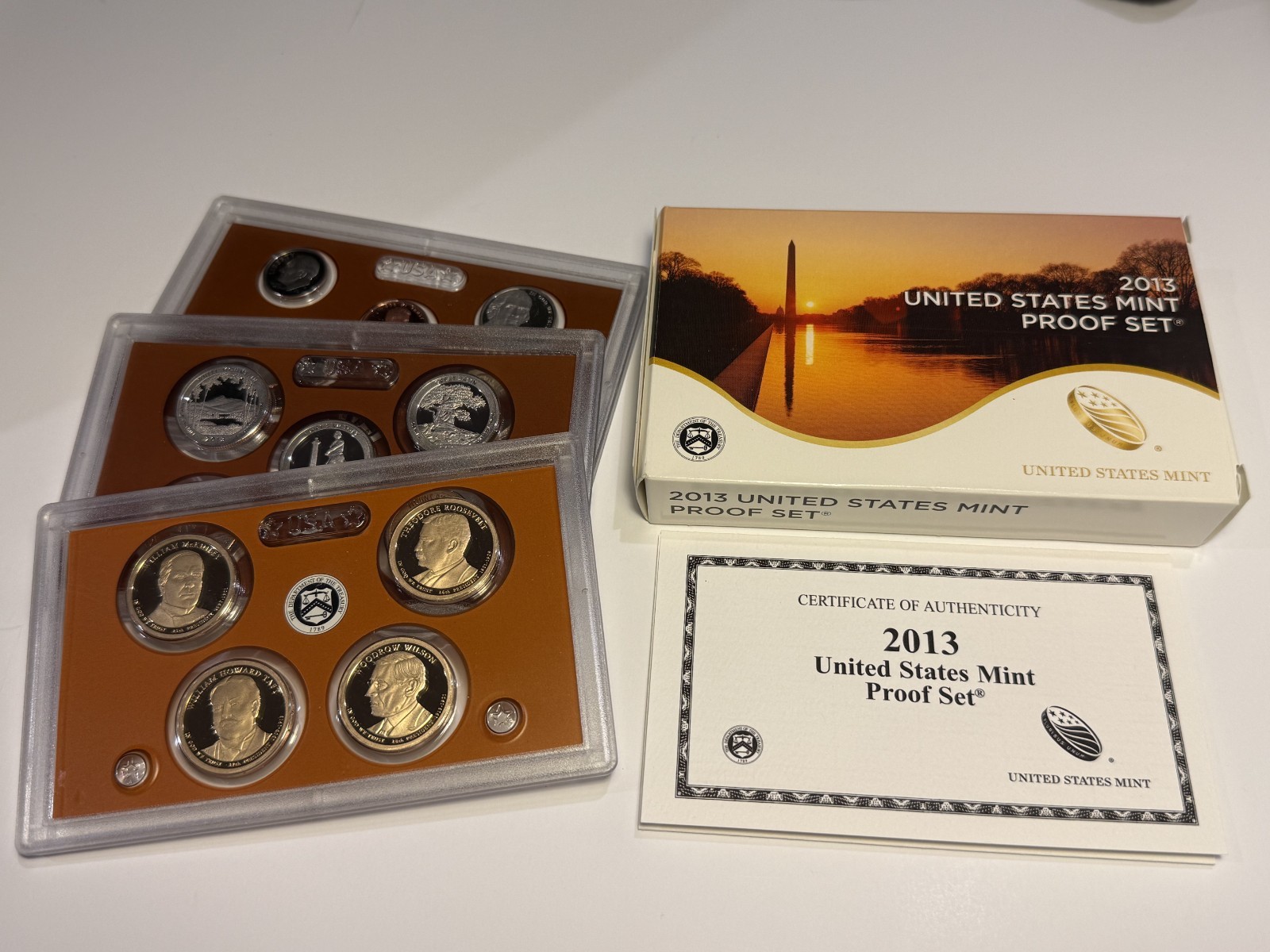 2013 United States Mint Proof Set 14 Coins - OGP - COA
