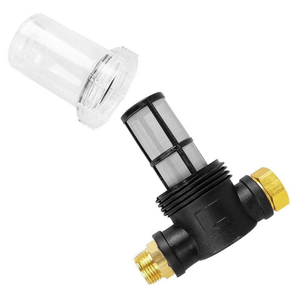 Inline Water Filter for Garden Hose with 40 Mesh and 100 Mesh Screen 2 ORings US
