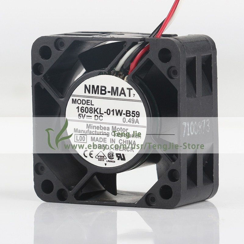 1608KL-01W-B59 DC5V 0.49A 2.45W 4020 40x40x20mm 3Wire Axial Cooling Original Fan