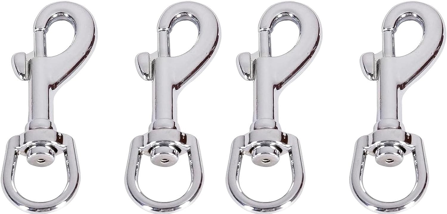 4PCS Flag Swivel Snap Clips Stainless Steel Flag Snaps Hooks Heavy Duty Metal...