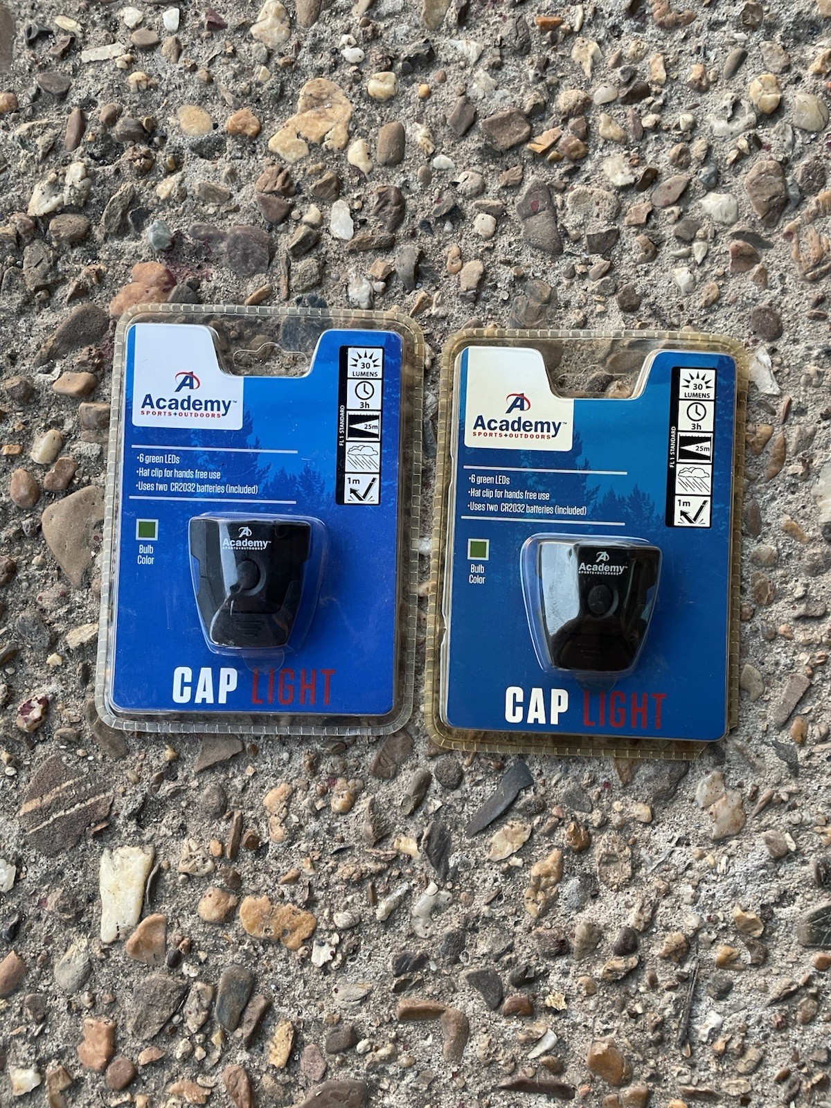 2 Academy 6 Green Led Cap Light