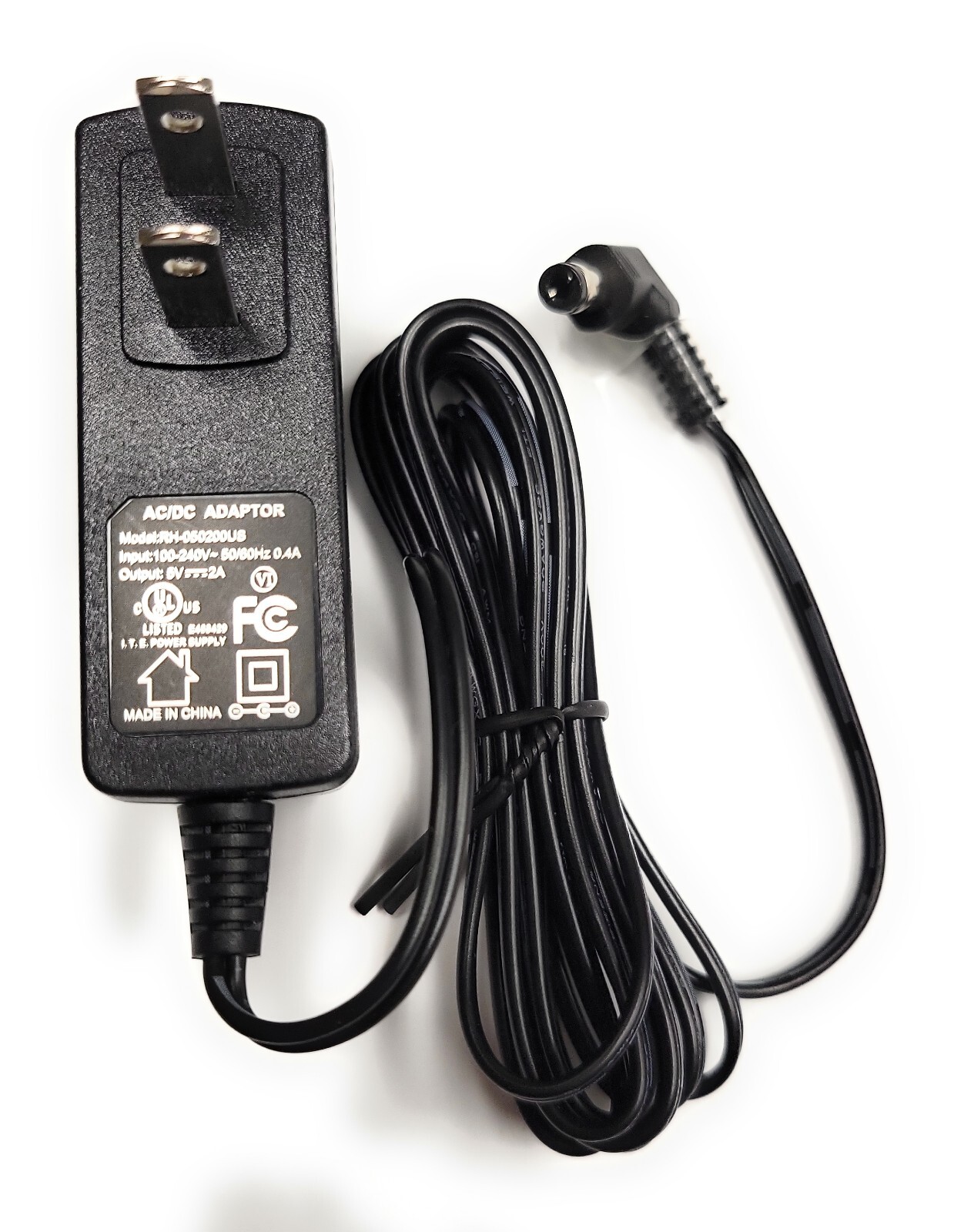 5vdc 2 Amp Regulated Power Sup RH-050200US Plug 2.1mm Output  Positive Center