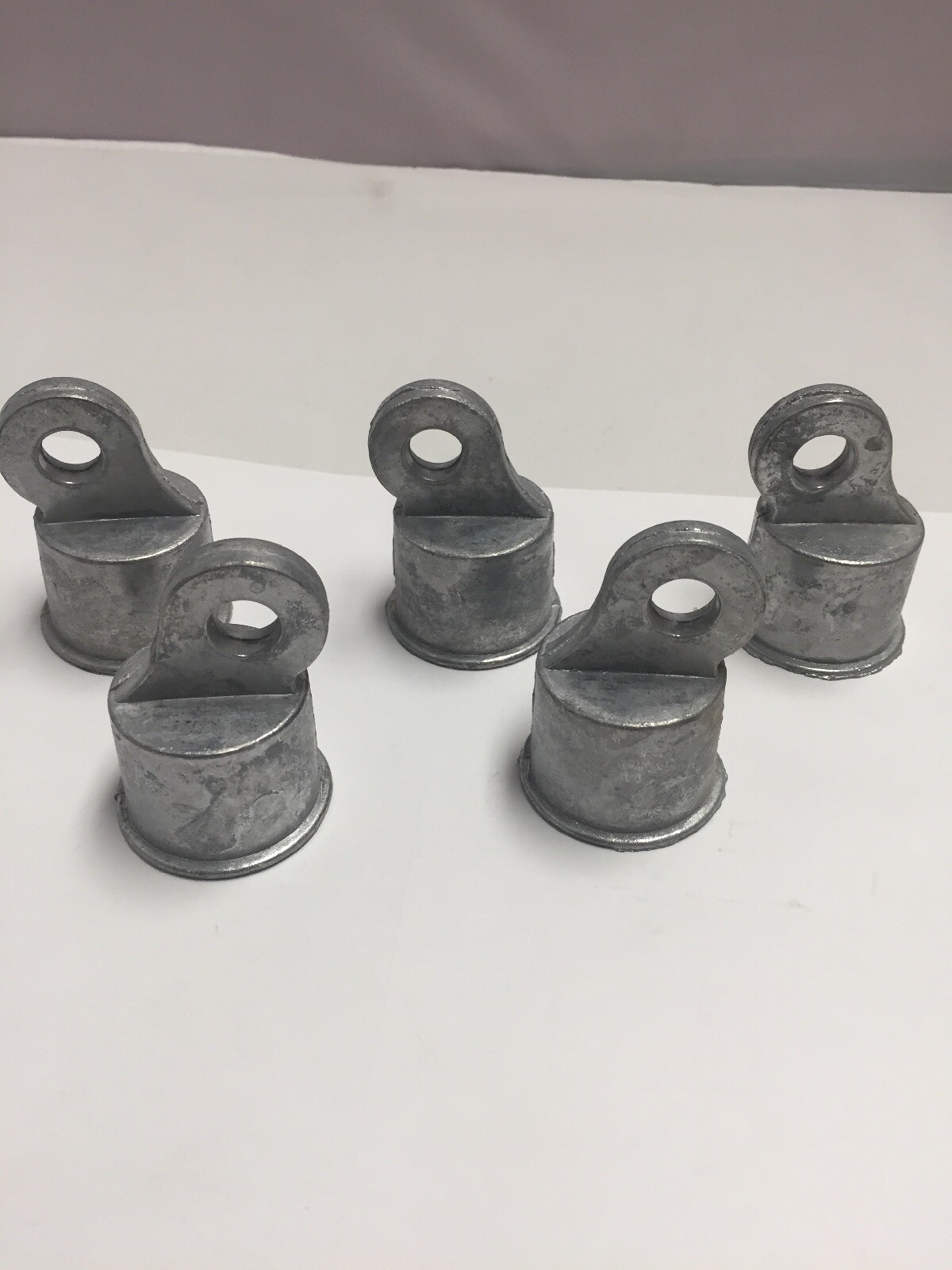 5 - Chain Link Fence Rail Ends 1 3/8" Aluminum