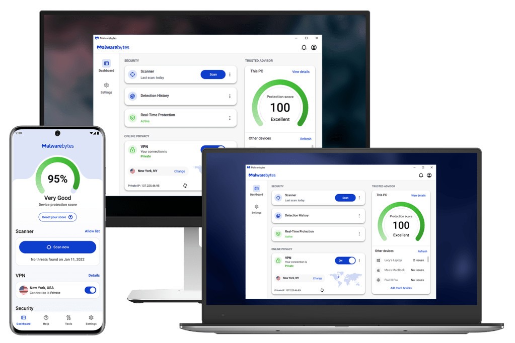 Malwarebytes Premium Plus 2026 | 1 Year 4 Devices | Antivirus | Download