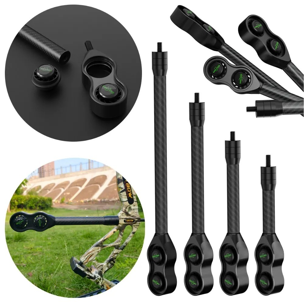8" 10" 12" 15" Carbon Stabilizer CompoundBow Balance Bar Rod Archery Hunt Target