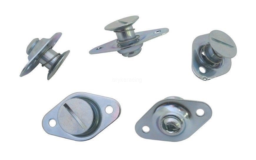 Dzus Fasteners 5/16 QuarterTurn Self Ejecting Button .650 5 Pack Quarter Turn