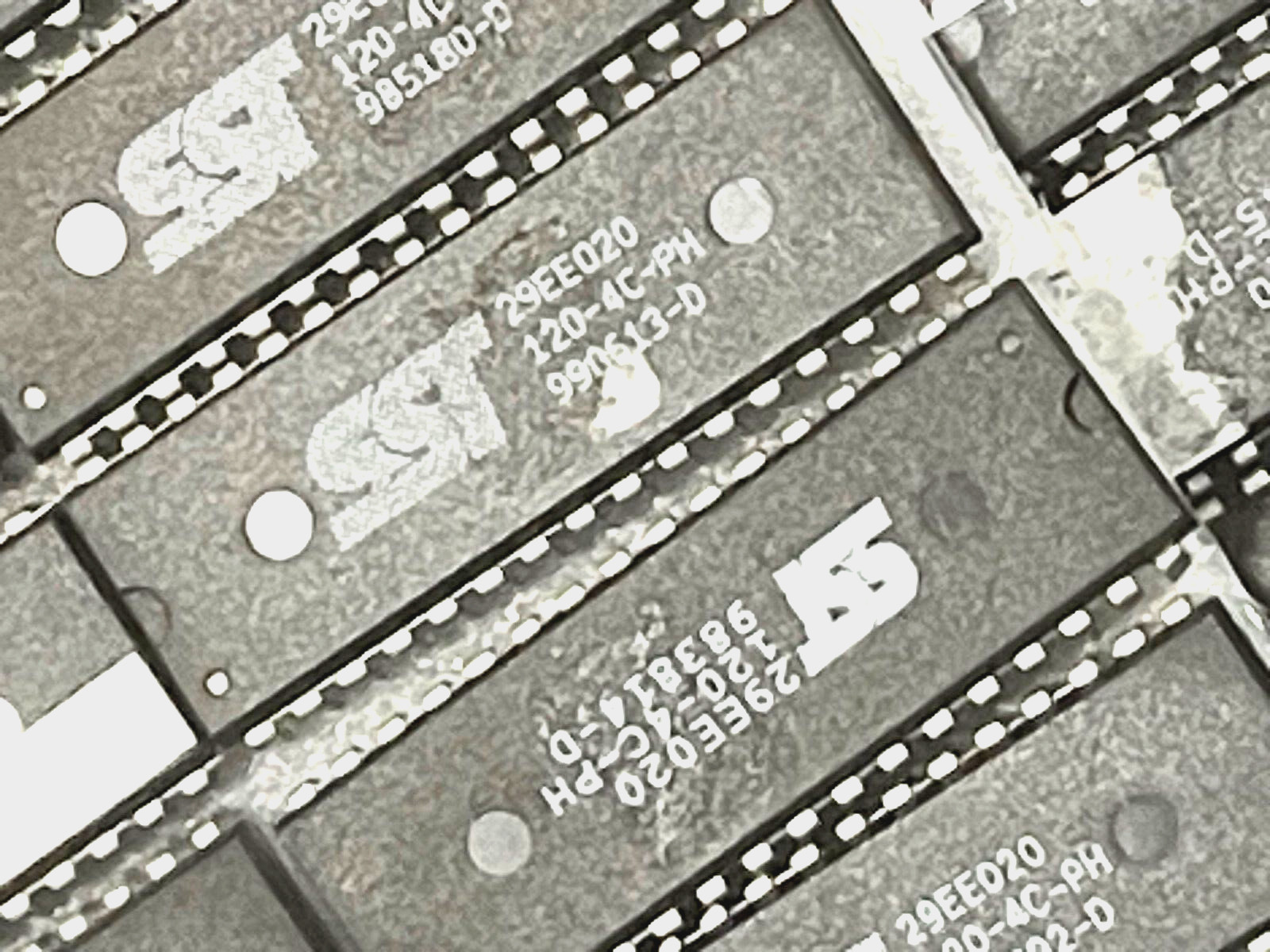 LOT OF 8 SST 29EE020 120-4C-PH 2 MEG EEPROM - WORKING PC PULLS RM2-CMP38