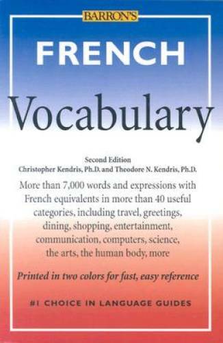 French Vocabulary (Barrons Vocabulary) - Paperback - GOOD