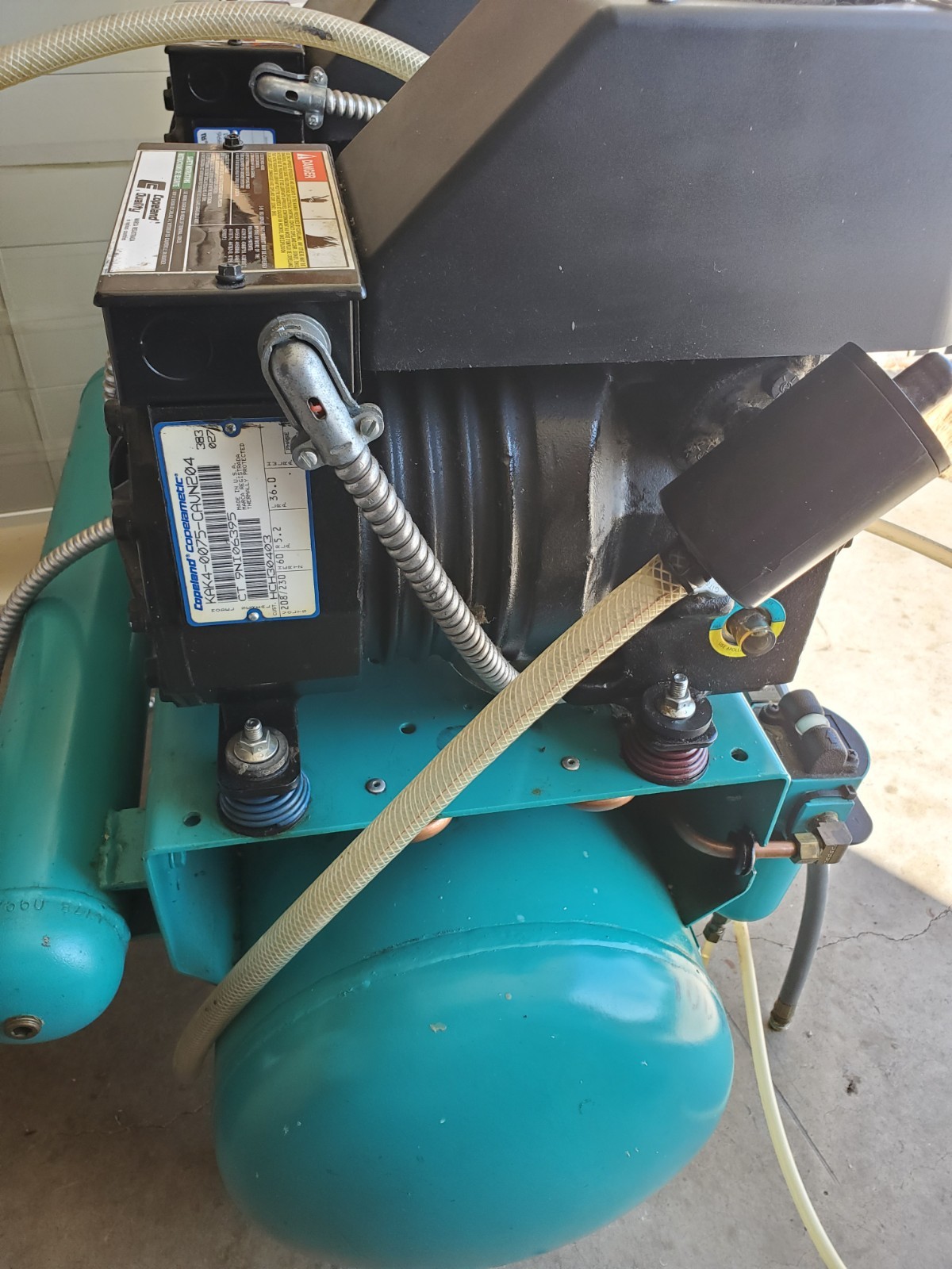 ADP Apollo Dental Air Compressor ALCTL32D Copeland Heads--4 Simultaneous Users