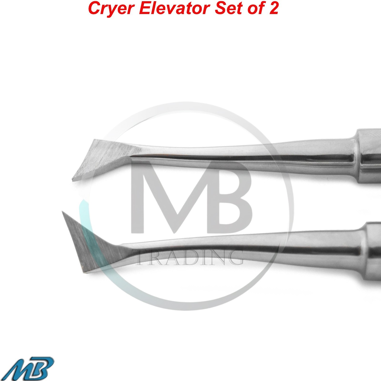 2 Pcs Dental Elevators Cryer RIGHT / LEFT Surgical Instruments German Grade