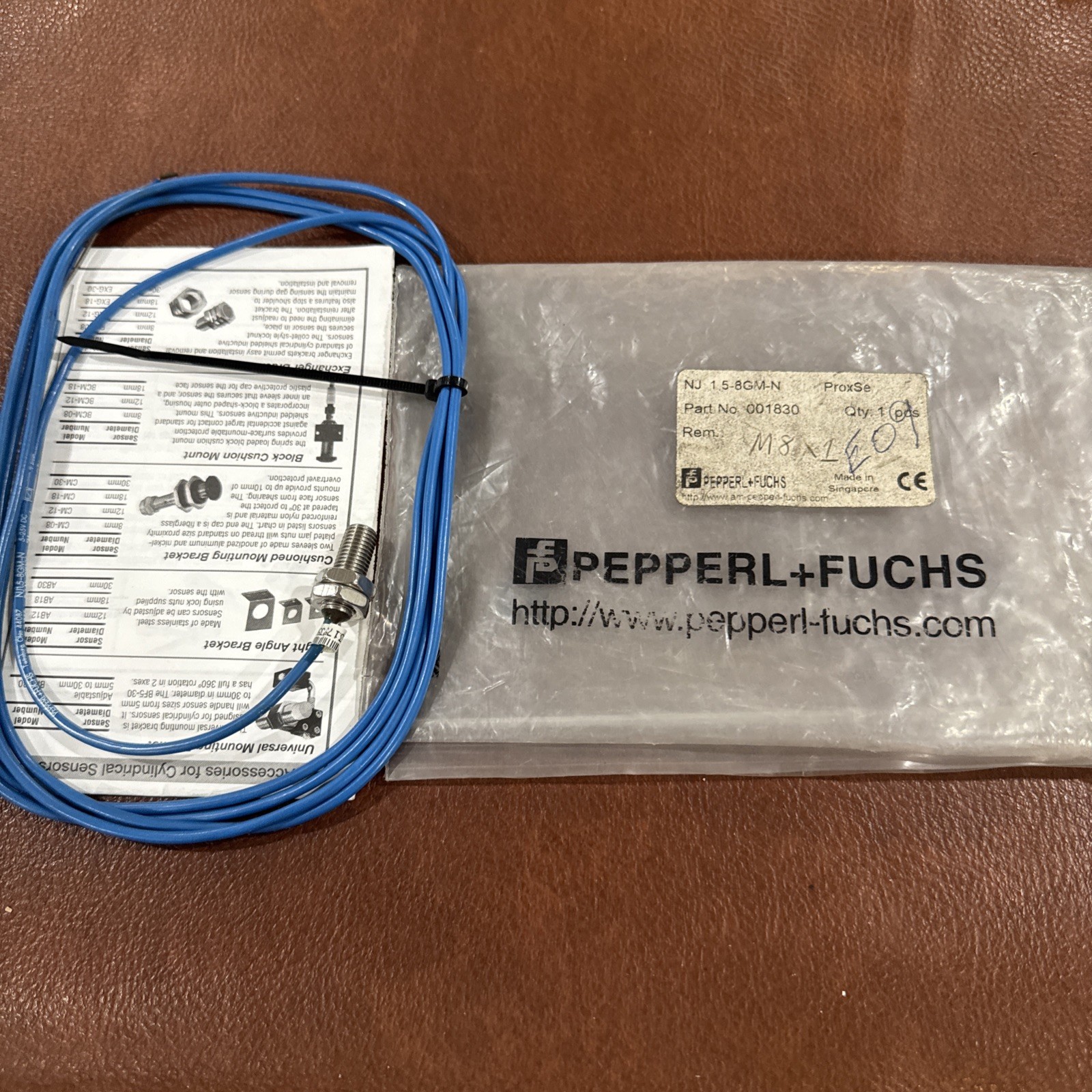 Pepperl & Fuchs 001830 , NJ 1.5-BGM-N Proximity Sensor, New