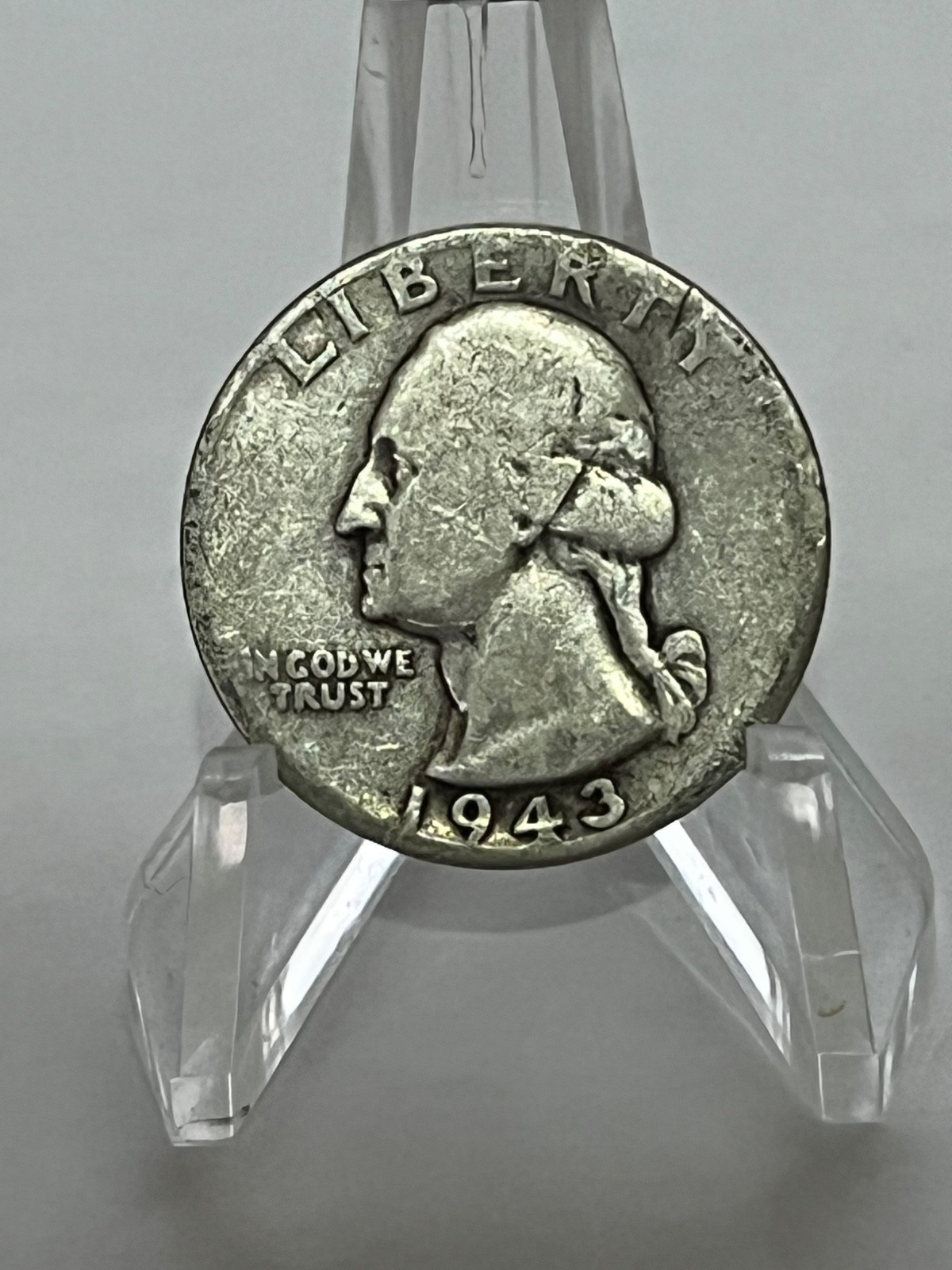 1943 Washington Silver Quarter 25c Circulated # TA50