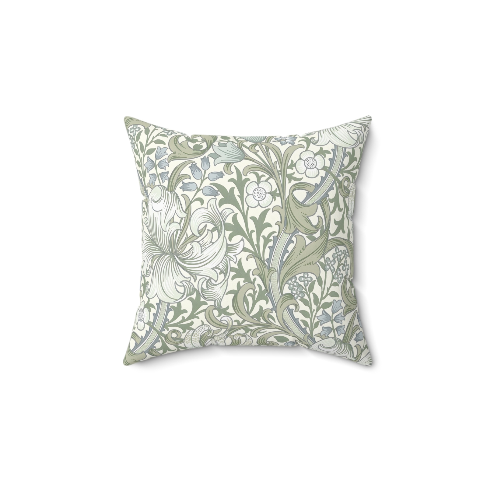 William Morris Golden Lily Thyme Design Art Nouveau Spun Polyester Square Pillow