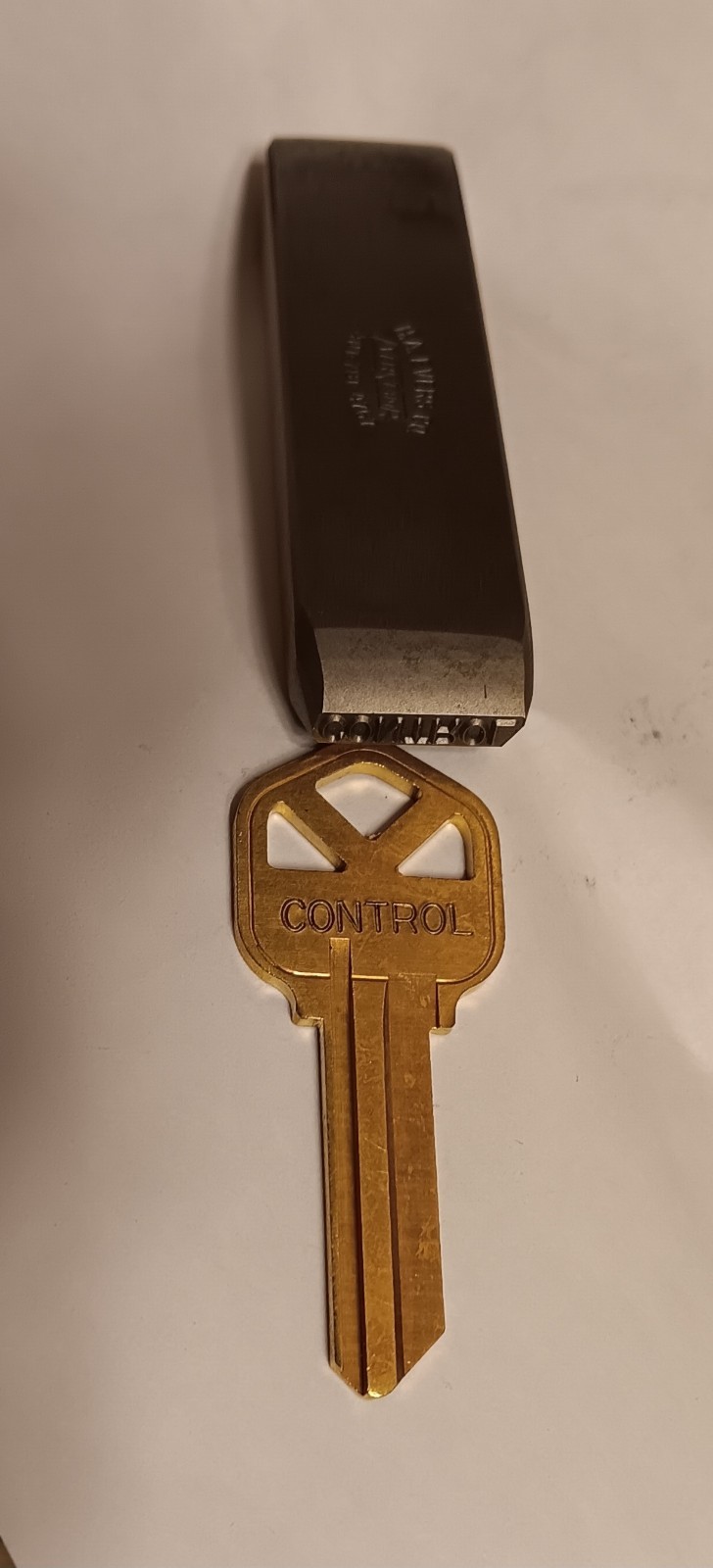 EverStamp #119 CONTROL Key Punch Locksmith Stamping Tool Key Mark Reads CONTROL