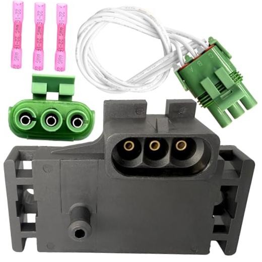 Map Manifold Absolute Pressure Sensor&Connector Wiring Harness Compatible with