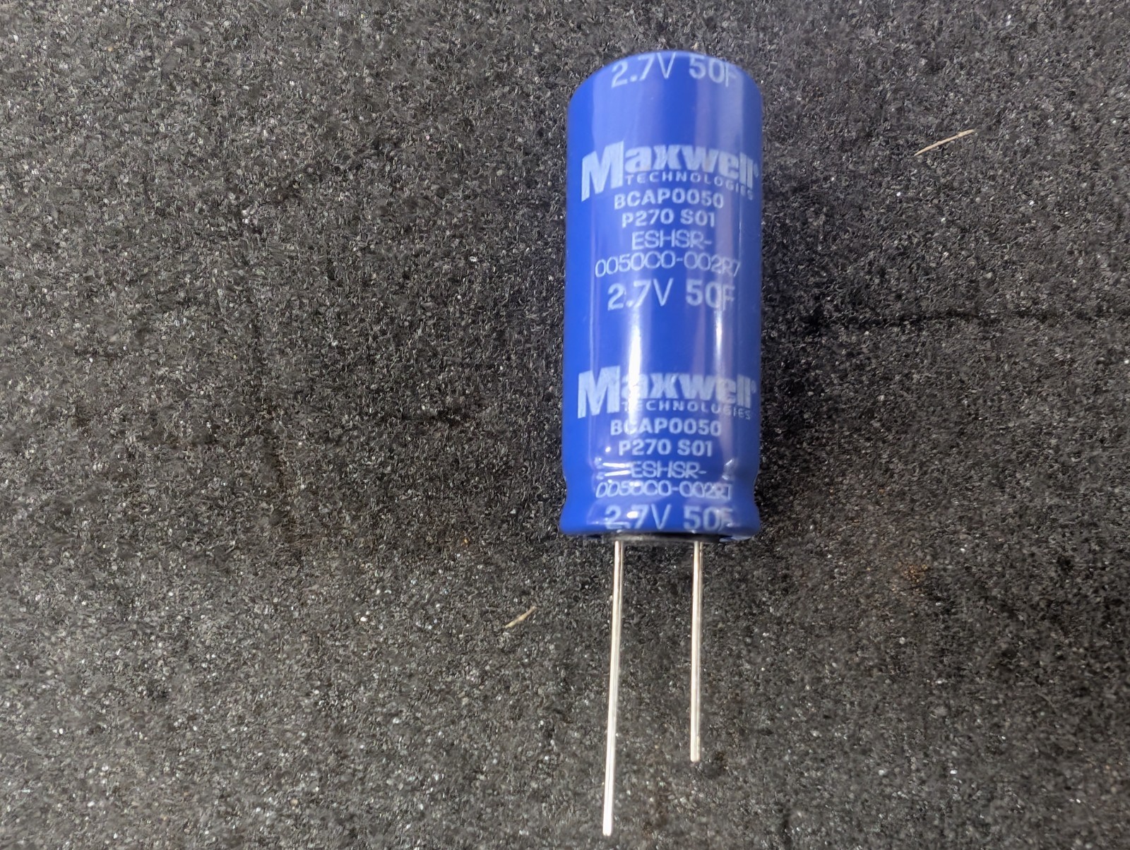 New, Maxwell Technologies, BCAP0050 P270 S01, CAP 50F -10% +20% 2.7V - Lot of 5