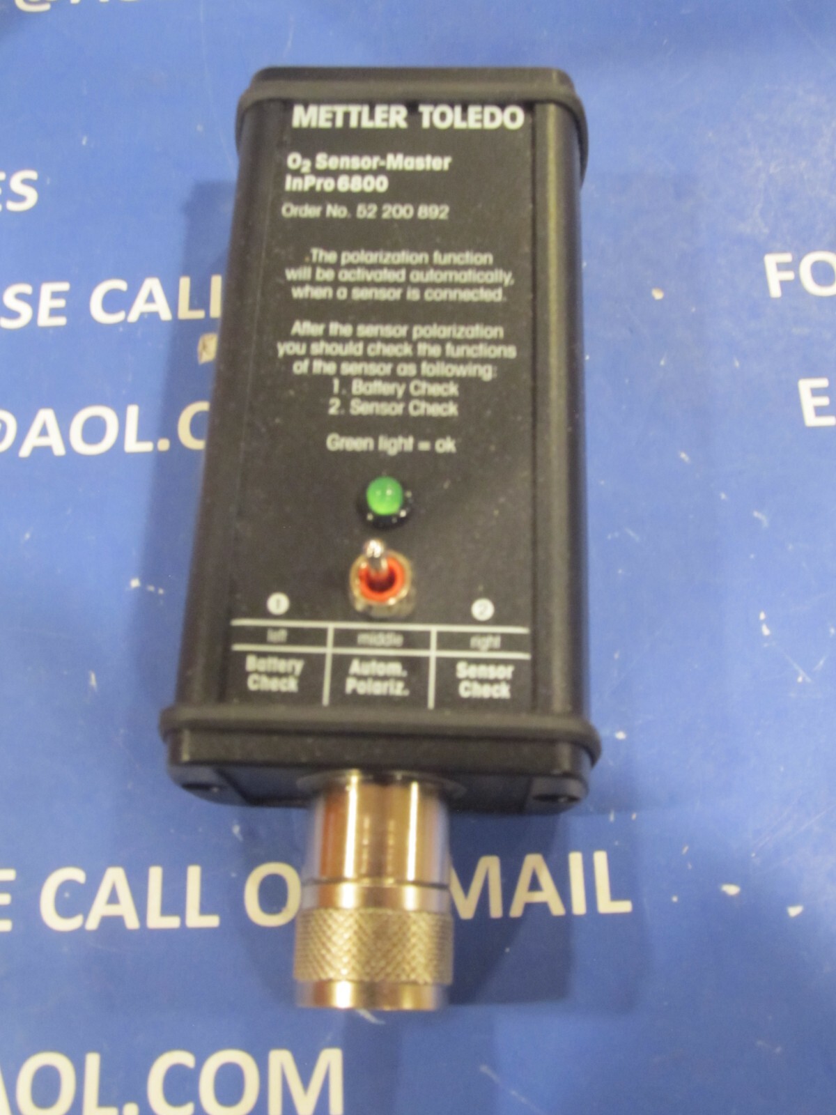 Mettler Toledo 52 200 892 o2 Sensor Master, Inpro 6800, New Unused Surplus
