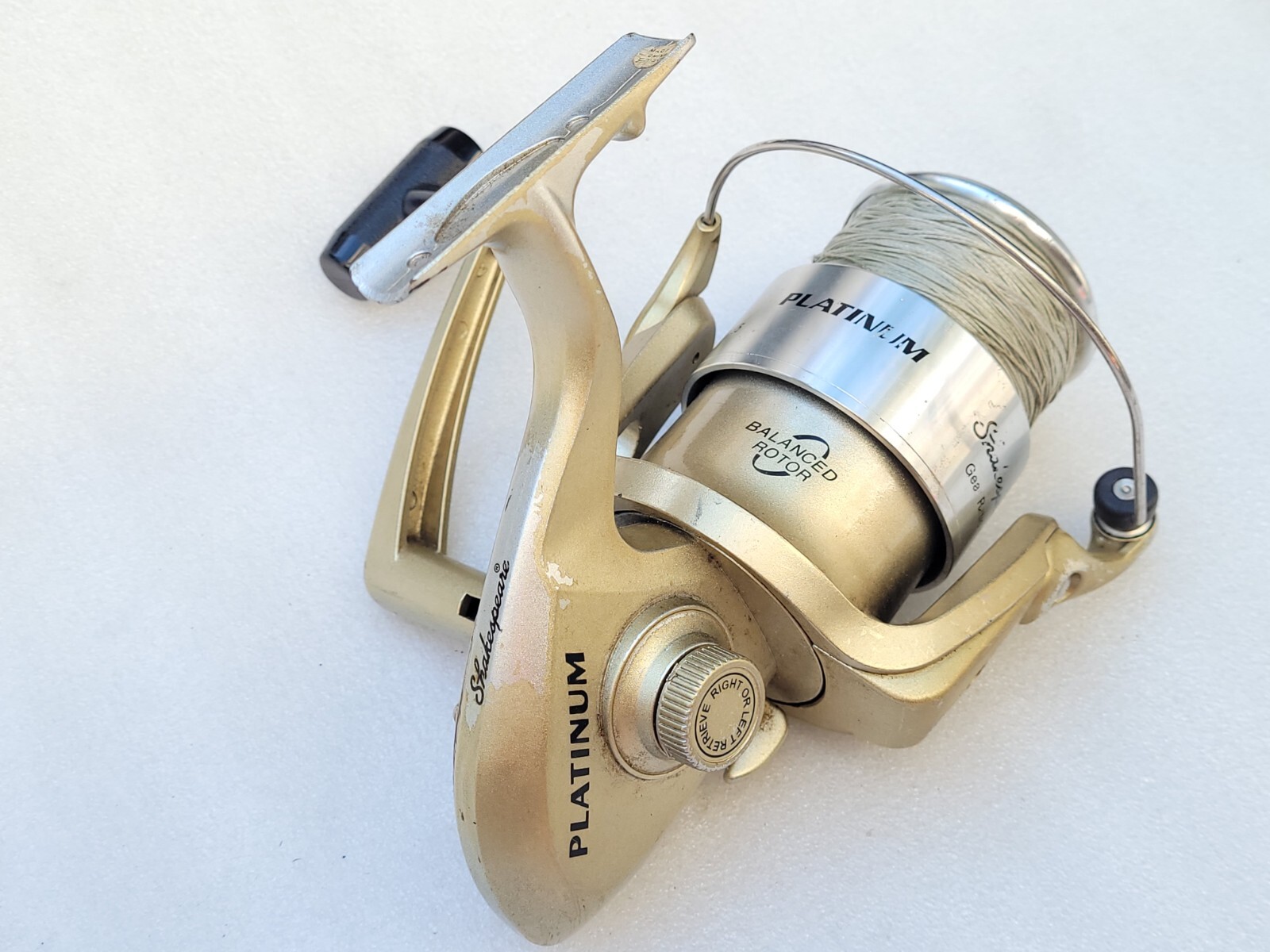 Fishing Pole Spinning Reel Spool Large Ocean Platinum Shakespeare 7000 P7000SS
