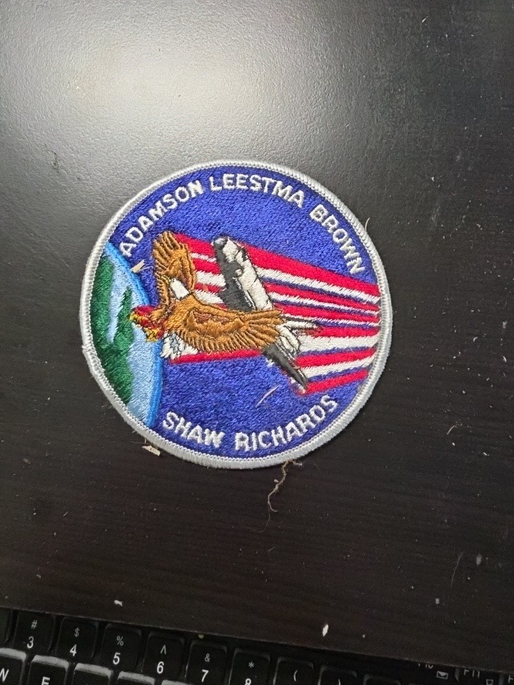 4" Mission Patch NASA National Aeronautics Space Adamson, Leestma, Brown, Shaw
