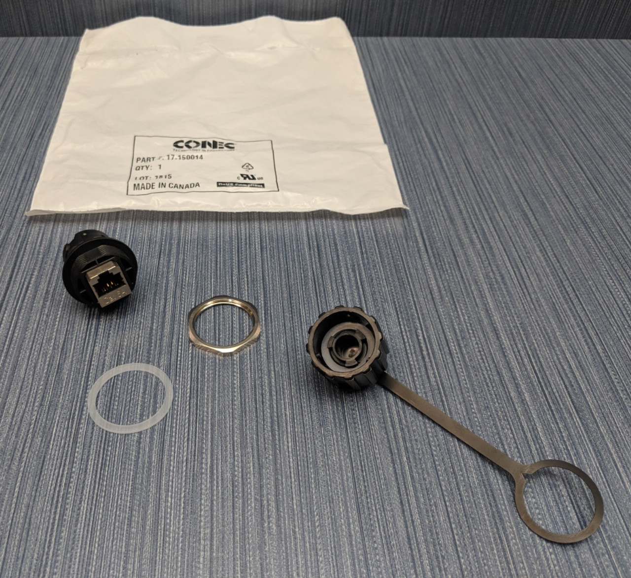 10 x CONEC 17-150014 Ethernet Connection Receptacles RJ45 Cat6A