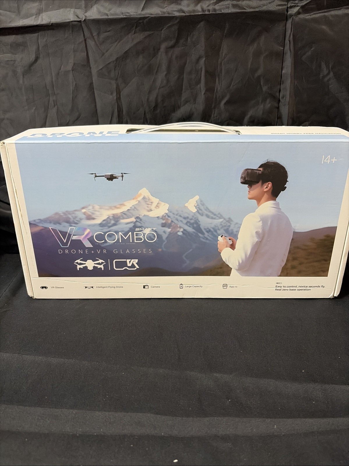Drone + VR Glasses FPV Drone VR Smart Combo VR Glasses Works With Phones Too!