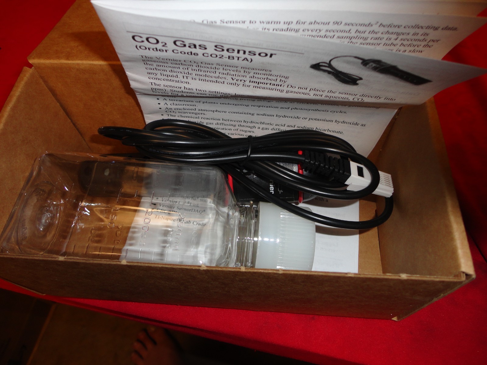 Vernier CO2-BTA CO2 Gas Sensor new in box
