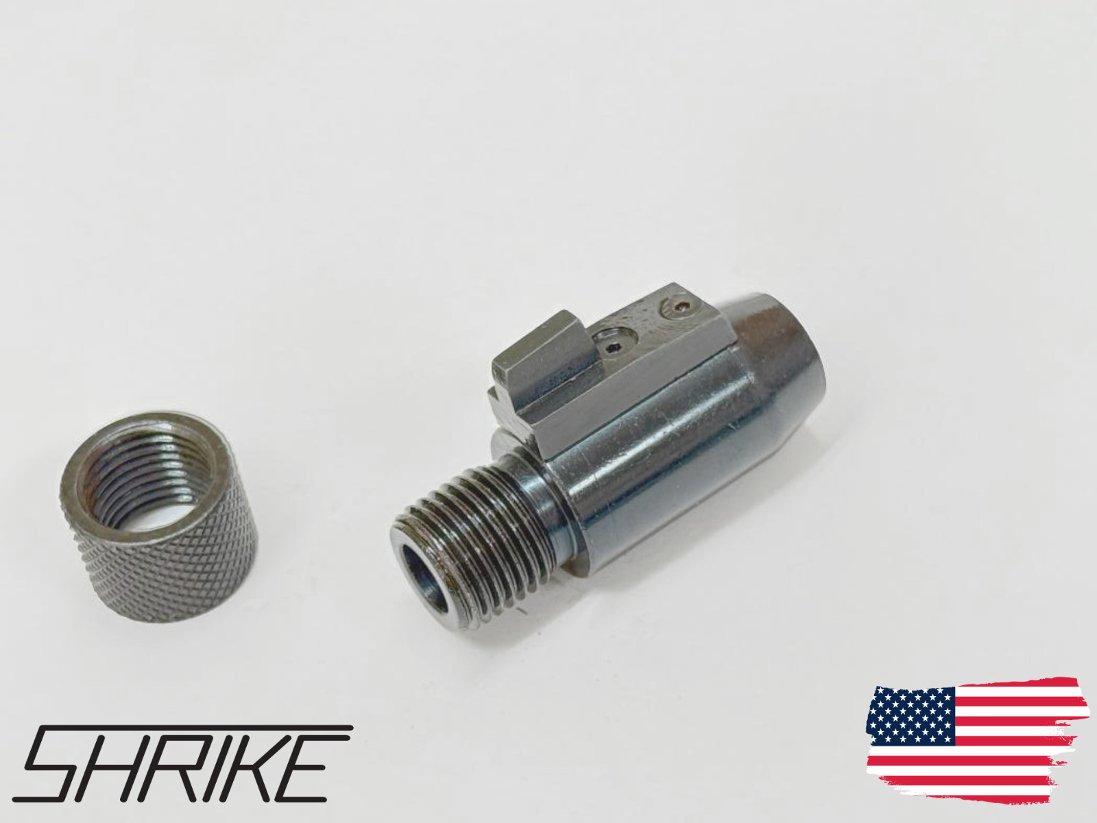 Front sight adapter with front sight for Crosman 2240 - steel
