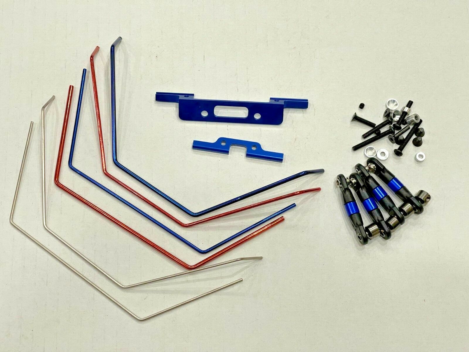 Aluminum Front & Rear Sway Bar Kit Traxxas Slash 2WD VXL XL5 BL