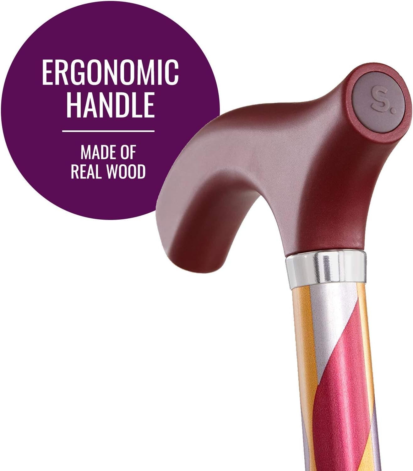 Switch Sticks Walking Cane for Men or Women, Foldable and Adjustable from 32-37