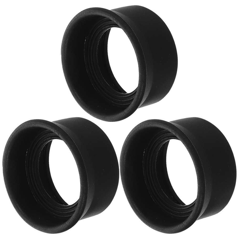 3 Pcs Eyepiece Lens Guard Cap Binocular Cup Covers Microscope Cups