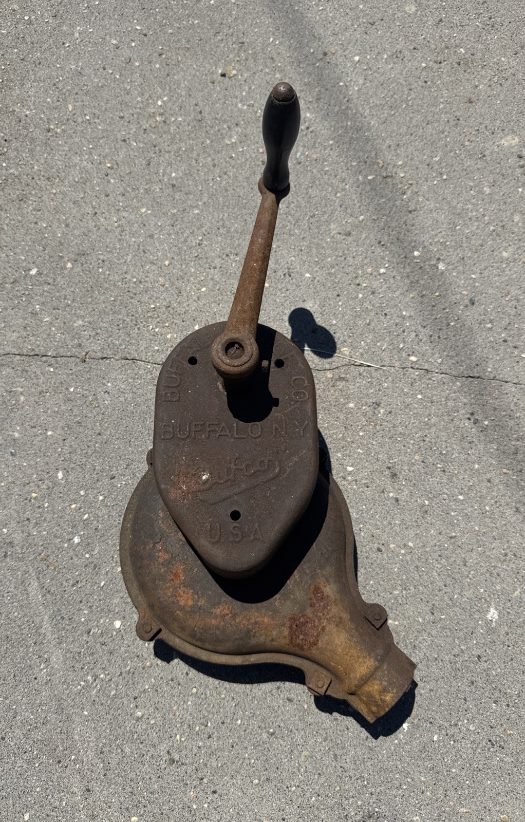 Vintage BUFFALO FORGE CO. "BUFCO" Blacksmith Forge Blower Works Hand Crank