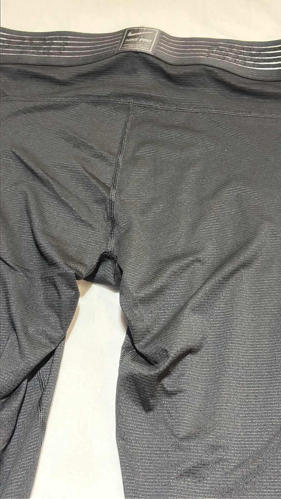 Nike Pro Men's Compression Base Layer Pants Black L-Tall Compression