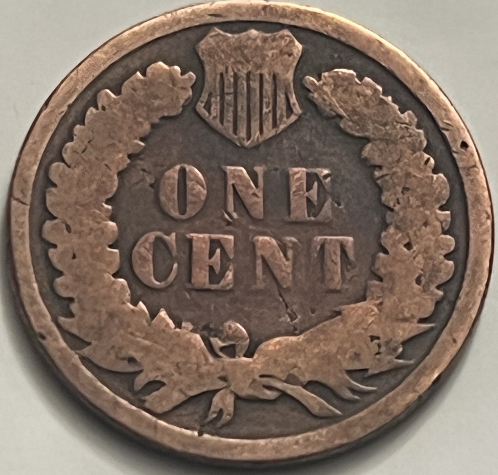 1882 Indian Head Cent Good/VG Brown Sharp Reverse BN169