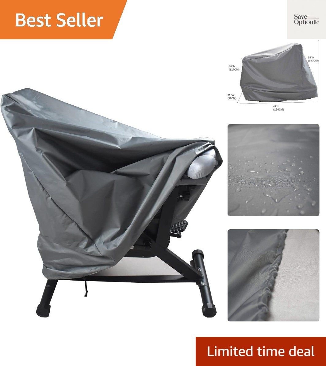 Exercise Bike Cover for Indoor Cycling & Home Gym Workout, Gray