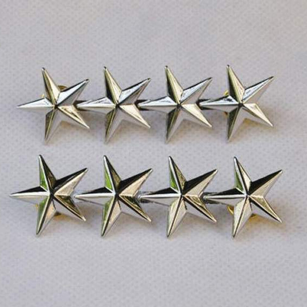 2PCS WW2 US Army Officer 4 Star General Rank Badges Pin Large – US