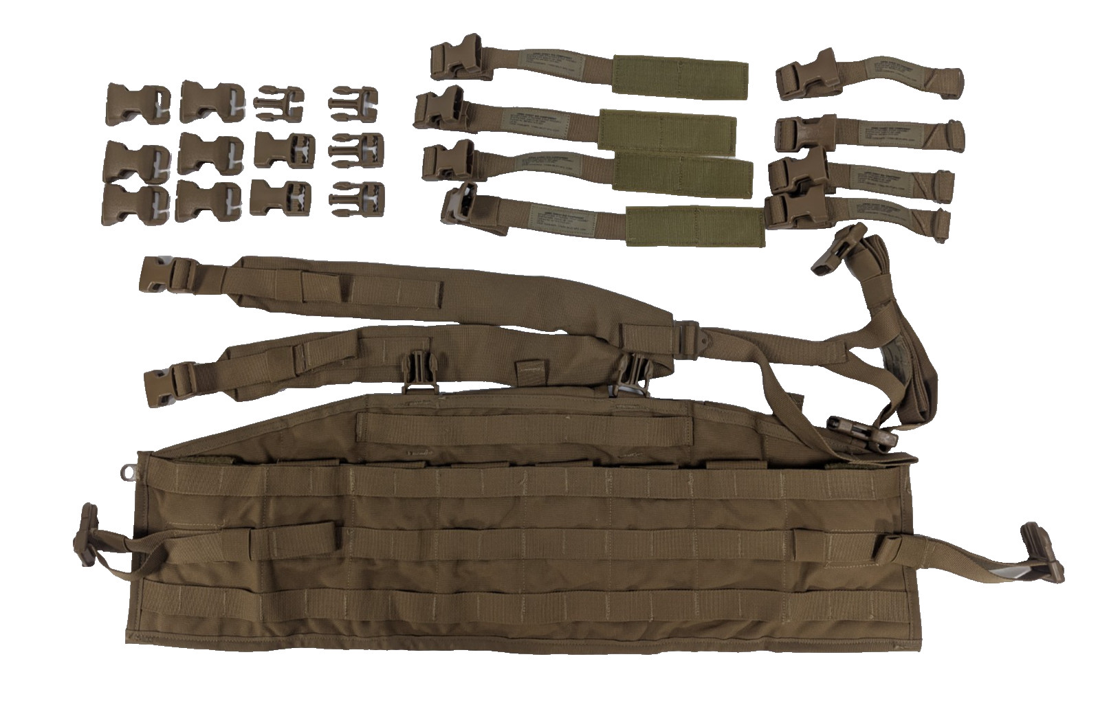 USMC Chest Rig / Tap Vest Coyote Brown with Repair Kit NOS