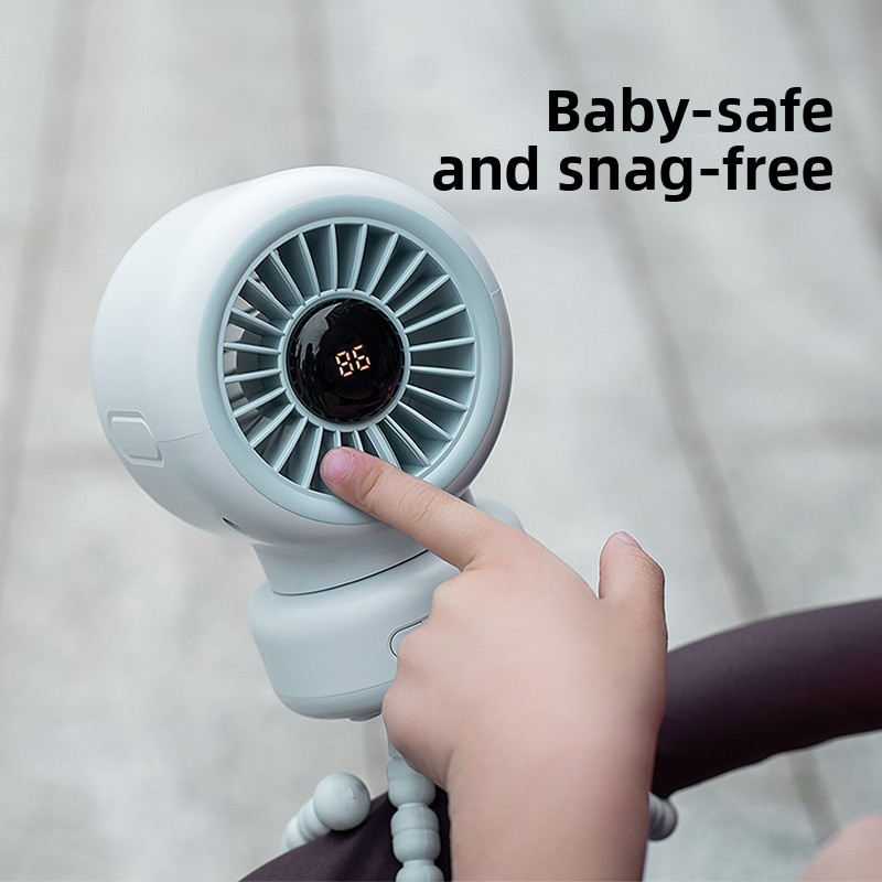 Portable Oscillating Baby Stroller Fan