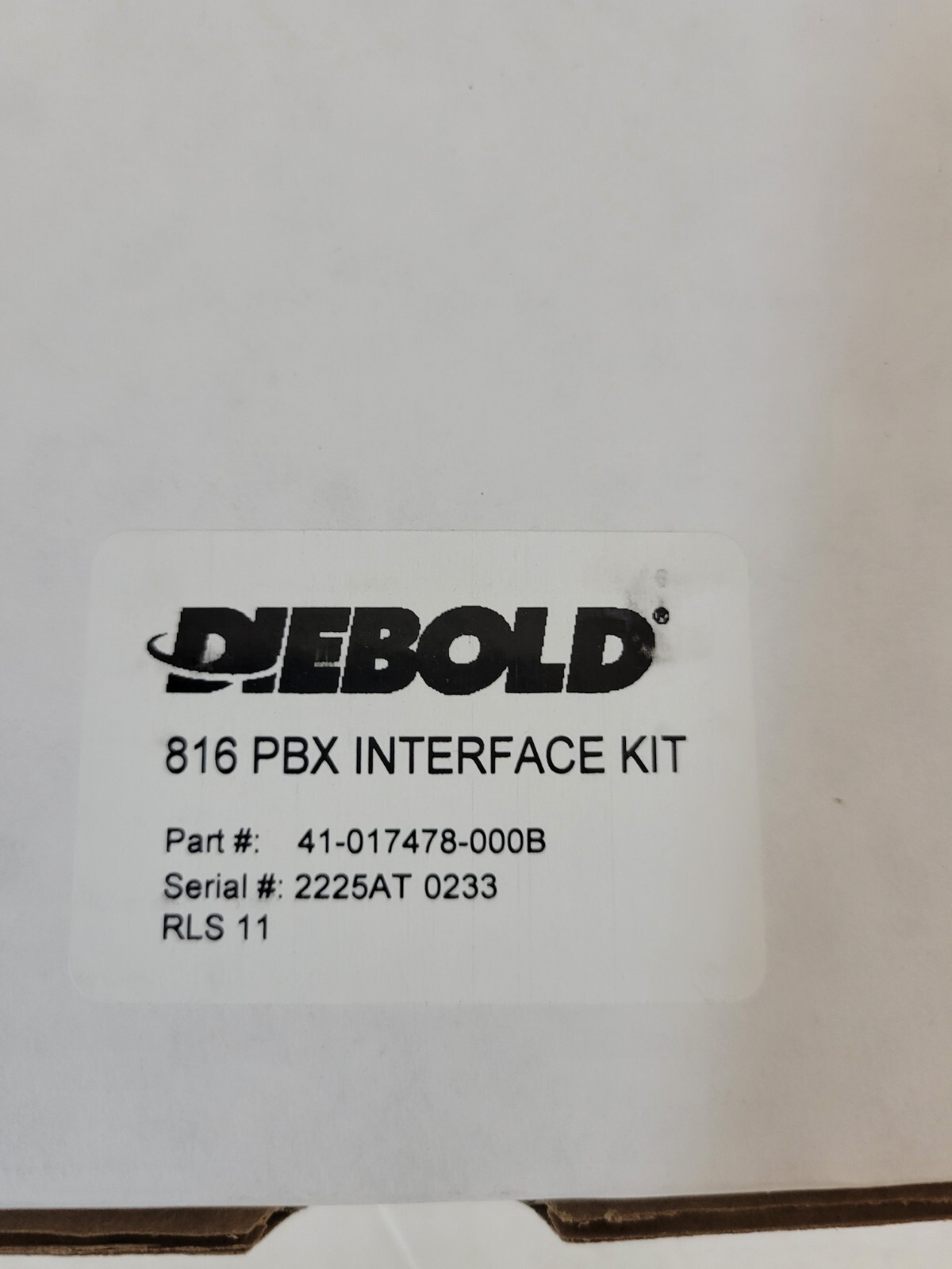 Diebold 816 PBX Interface Kit