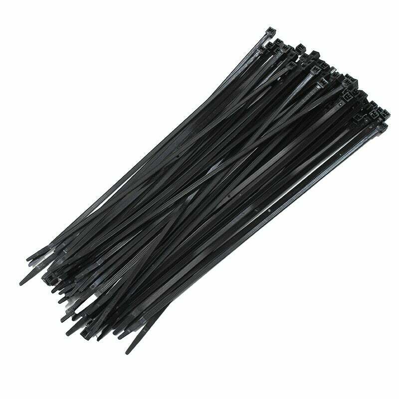 200 11" Cable Zip Ties Heavy Duty Nylon 50 LB Tensile Strength Wrap Wire Cord